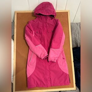 Land’s End Girls Squall Long Coat Parks Jacket Size M 10-12
